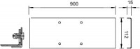 Крышка для стойки подключения осн.112 L900 сталь MASD 90 FT гор. оцинк. OBO 6356915