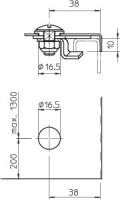 Фиксатор поворотный WDR 317 VA4301 V2A сталь нержав. OBO 6227627