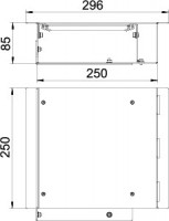 Секция монтажная для каб. канала OKA 250х300х85мм OKB WD 25085 сталь OBO 7403890