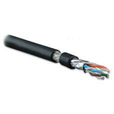 Кабель SFTP4-C7A-S22-OUT-PE-BK витая пара S/FTP кат. 7A 4 пары (22 AWG) ож (solid) экран-медн. оплетка каждая пара в фол