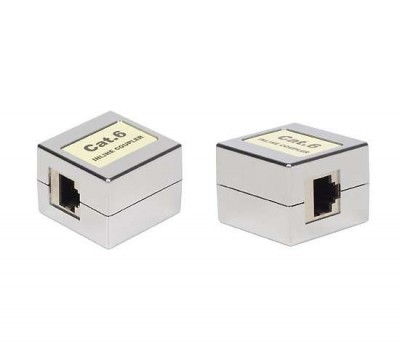 Адаптер проходной CA-8P8C-C6-SH-F-WH (coupler) RJ45(8P8C) кат. 6 полн. экран Hyperline 22880