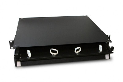 Патч-панель FO-19BX-1U-D1-3хSLT-W120H32-EMP универс. пустой корпус 1U; 1 выдвиж. лоток (drawer 1U) 3 слота 3х1 вмещает 3 FPM панели с адаптер. или 3 CSS оптич. кассеты 120х32мм Hyperline 47739