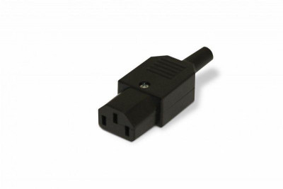 Разъем CON-IEC320C13 IEC 60320 C13 220В 10А на кабель (плоские контакты) Hyperline 47865