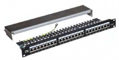 Патч-панель 1U кат.5е UTP 48 портов (IDC Krone) ITK PP48-1UC5EU-K05