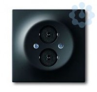 Плата центральная 2-разъема для LS impuls черн. бархат ABB 2CKA001753A0145