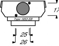 Суппорт (цоколь) для разъема Neutrik Typ FP ABB 2CKA001764A0042