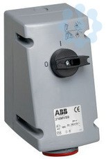 Розетка 316MVS6WH 16А 3P+E 3ч IP67 ABB 2CMA167829R1000