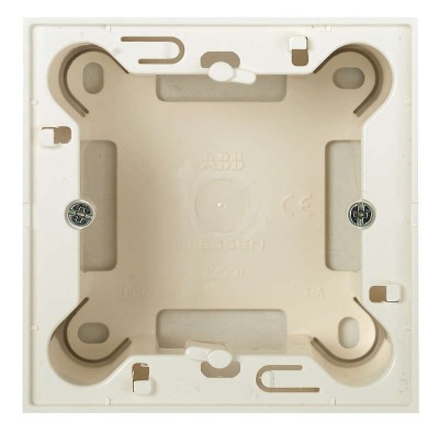 Цоколь для открытой установки на 1-2мод. без рамки Zenit бел. ABB 2CLA299100N1101