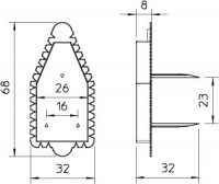 Крышка сигнальная 60х30 UW ASD OBO 2003325