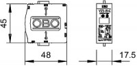 Вставка для УЗИП (Класс I+II) 255В C 25-B+C 0 OBO 5095603