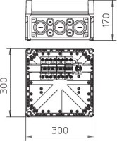 Комплект УЗИП в защитном корпусе 3+NPE (Класс I) 255В VG 4-B TNS+TT OBO 5089200