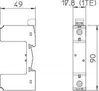 Основание УЗИП 1 пол. MB 1+FS OBO 5096649