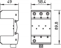 Основание УЗИП 3 пол. MB 3+FS OBO 5096667