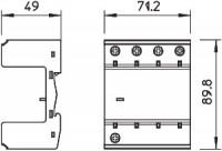 Основание УЗИП 3+NPE MB 3+NPE OBO 5096669