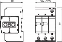 Устройство защиты от импульсных перенапр. УЗИП для силовых сетей 2+NPE (Класс II) 280В V20-C 2+NPE-280 OBO 5094653