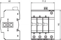 Устройство защиты от импульсных перенапр. УЗИП для силовых сетей 3+NPE Класс II 400ВV20-C3+NPE400+FS OBO 5094902