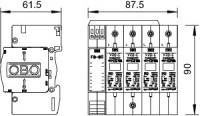 Устройство защиты от импульсных перенапр. УЗИП для силовых сетей 4 пол. (Класс II) 280В V20-C 4+FS-SU OBO 5096278