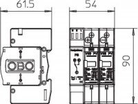 Устройство защиты от импульсных перенапр. УЗИП для фотогальванических сетей (Класс I+II) 600В V50-B+C 2PHFS600 OBO 50936