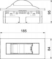 Корпус IKR-6 RW для установки модул. устройств 84х185х95мм бел. OBO 6119319