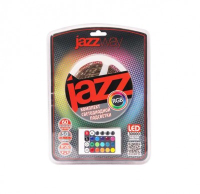 Комплект ленты светодиод. 5050/30 4м IP65 (RGB) мультиколор блист. JazzWay 4897062853226