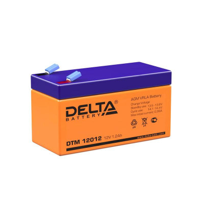 Аккумулятор UPS 12В 1.2А.ч Delta DTM 12012