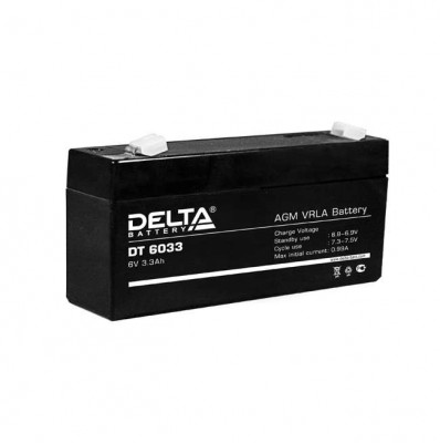 Аккумулятор ОПС 6В 3.3А.ч Delta DT 6033
