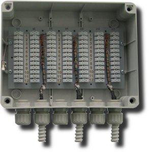 Коробка распределительная на 84 цепей с гермовводами и колодками для разделки объектовых кабелей Барьер-КР84 FORTEZA 215489