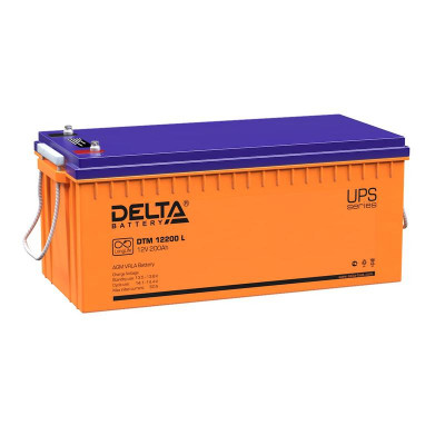 Аккумулятор UPS 12В 200А.ч Delta DTM 12200 L