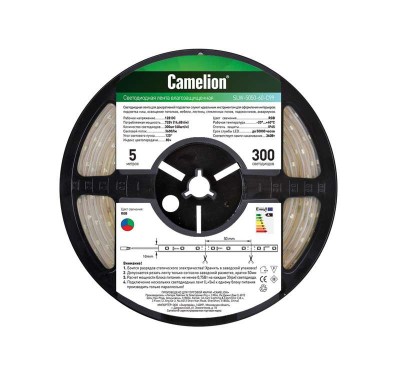 Лента светодиодная 60LED SL-5050-60-С99 5050 IP20 RGB (уп.5м) Camelion 11137