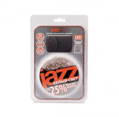 Комплект ленты светодиод. 3528/60 2.5м IP65 (WH) бел. блист. JazzWay 4897062852977