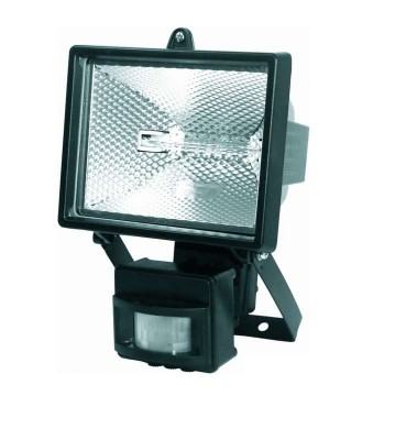 Прожектор ST-500А ГЛН 500Вт R7s IP54 с датчиком движ. 120 град. черн. Camelion 7251