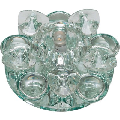 Светильник декоративный встраиваемый DLS-F123 G4 GLASSY/CLEAR 