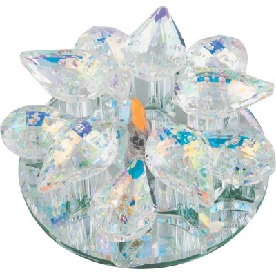 Светильник декоративный встраиваемый DLS-F129 G4 GLASSY/RAINBOW 