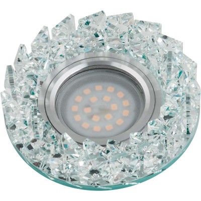 Светильник декоративный встраиваемый DLS-P108 GU5.3 CHROME/CLEAR 