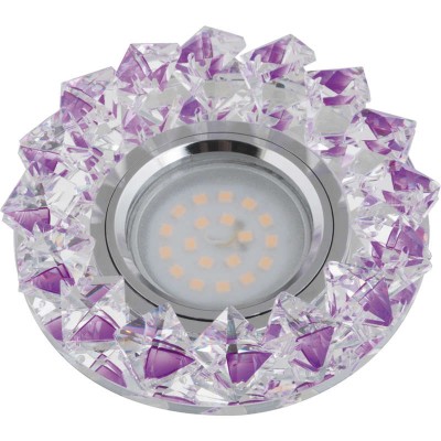 Светильник декоративный встраиваемый DLS-P117 GU5.3 CHROME/PURPLE 