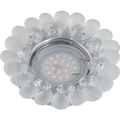 Светильник декоративный встраиваемый DLS-P120 GU5.3 CHROME/CLEAR 