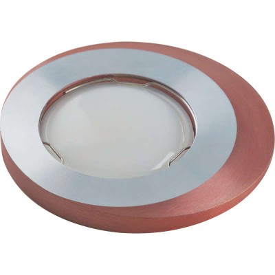 Светильник декоративный встраиваемый DLS-V105 GU5.3 CHROME+BROWN 