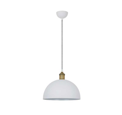 Светильник PL-601L С69 подвес. LOFT 1хE27 40Вт 230В бел.+страрин. медь Camelion 13099