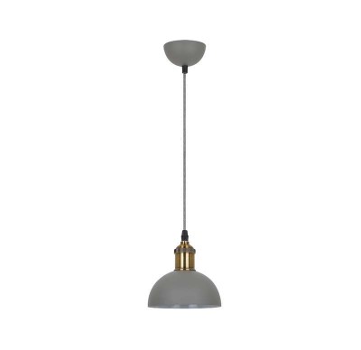 Светильник PL-601S С68 подвес. LOFT 1хE27 40Вт 230В сер.+страрин. медь Camelion 13101