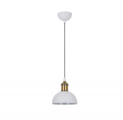Светильник PL-601S С69 подвес. LOFT 1хE27 40Вт 230В бел.+страрин. медь Camelion 13102