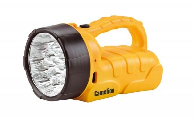 Фонарь аккумуляторный LED 29317 (аккум. 220В 19LED; 6В 4А.ч жел.) Camelion 10470