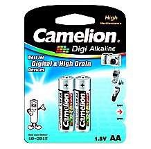 Элемент питания алкалиновый AA/LR6 1.5В Digi LR6-BP2DG BL-2 (блист.2шт) Camelion 9249