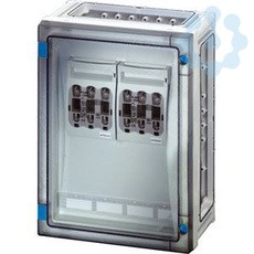 Корпус пластиковый 360х270х163 открывание инструментом сер. с прозр. дверью FP 4212 HENSEL 68000230