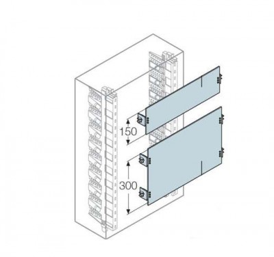 Плата модульная H=150мм для шкафов Gemini (размер 2-3) ABB 1SL0297A00