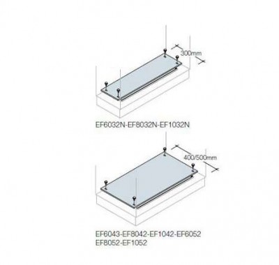 Панель нижняя фикс. 1000х300мм ABB EF1032N