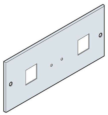 Панель под 2 изм. устройства 96х96 200х800мм ABB EH3296K