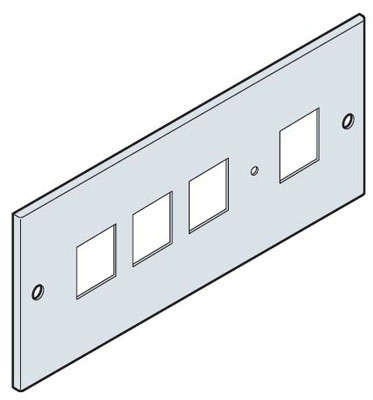 Панель под 4 изм. устройства 96х96 200х800мм ABB EH3496K