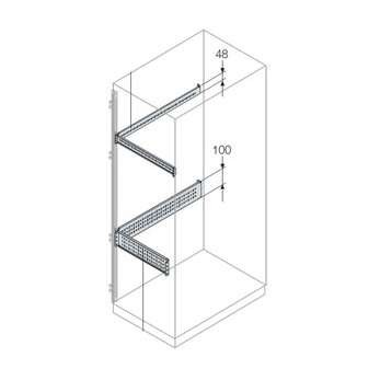 Профиль L=400 H=48 для монтажа аксессуаров (уп.2шт) ABB EB0400