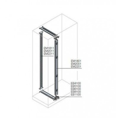 Стойка задн. для каб. секции H=1800мм ABB EM1811