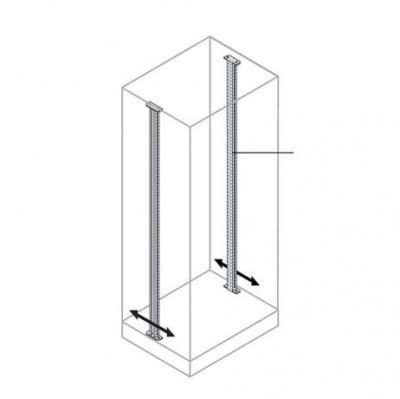 Стойка для фиксации 19дюйм рамы или ячеек H=1800мм (уп.2шт) ABB EM1804